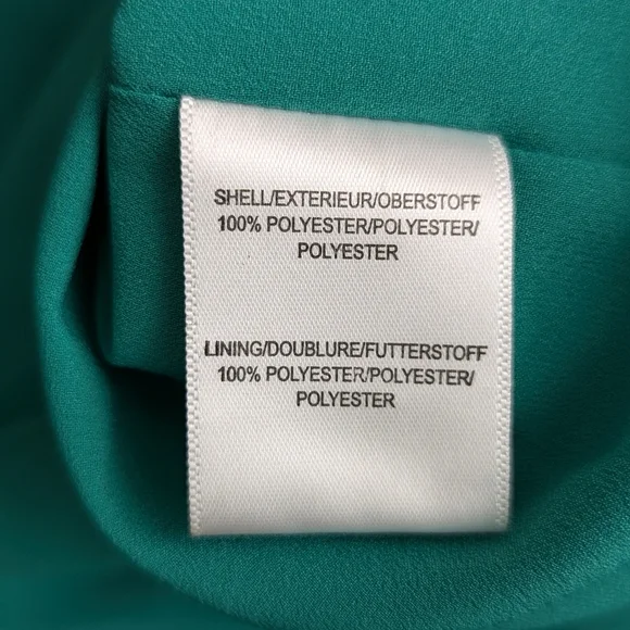 Badgley Mischka Women’s Belle Chiffon Formal Gown Kelly Green Maxi Dress Size 8 - Picture 9 of 13